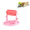 Pet Supplies Cats and Dogs Food Bowl Toy Drum Type Food Leaker Adjustable Food Utensils(Pink)