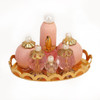 3 PCS Mini Doll House Dressing Table Decoration Cosmetic Set(Flesh Pink)