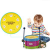 Children Musical Instrument Enlightenment Plastic Hand Knocking Blow Small Waist Drum 5 PCS / Set