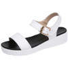 Fashionable Wear-resistant Soft Bottom Non-slip Wild Sandals for Women (Color:White Size:40)