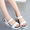 Fashionable Wear-resistant Soft Bottom Non-slip Wild Sandals for Women (Color:White Size:40)