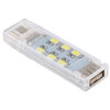 12 LEDs Double Sided Stackable USB Light(White Light)