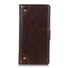 For HTC Desire 20 Pro Copper Buckle Nappa Texture Horizontal Flip Leather Case with Holder & Card Slots & Wallet(Coffee)