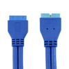 5Gbps USB 3.0 20 Pin Female to Male Extension Cable Mainboard Extender, Cable Length: 50cm