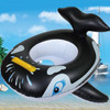 Shark Shape Swimming Seat Inflatable Swimming Ring for Children, with Handle, Size:62 x 52cm(Black)