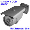 1/3 SONY Color 420TVL CCD Waterproof Camera, IR Distance: 30m