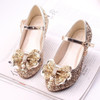 Fashion Sequins Lightweight Princess Shoes Student Dance Shoes (Color:Gold Size:31)
