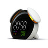 Creative Cartoon Dog Time Voice Broadcast Intelligent Induction Multifunctional Alarm Clock, Style:Weather Forecast(White)