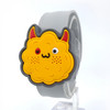 4 PCS Baby Child Anti-mosquito Outdoor Cartoon Mosquito Repellent Buckle Bracelet(Yellow Gray Monster)