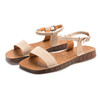 Outdoor Casual Simple Non-slip Wear Resistant Women Sandals (Color:Apricot Size:39)