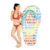 Water Creative Slippers Shape Floating Row Swimming Ring Air Cushion, Size:158 x 70cm(Alphabet)