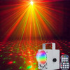 18W 60 Kinds of Pattern Crystal Magic Ball Laser Lights Household LED Colorful Starry Sky Projection Lights Voice-activated Stage Lights, Plug Type:UK  Plug(White)