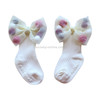 Autumn and Winter Cute Hair Ball Big Bow Baby Cotton Socks, Size:0 to 2 Years Old(White)