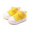 Breathable Baby Toddler Shoes for Boys and Girls Soft Canvas Shoes, Size:18(Yellow)