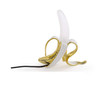 Banana Table Lamp Bedroom Decoration Lamp, Specification: UK Plug, Style:Standing Posture(Plating)