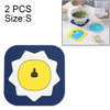 2 PCS Creative Cartoon Insulation Pad Home Dining Mat Coaster Silicone Anti-scalding Bowl Mat, Size:S(Lion)