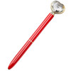 Ballpoint Pen Heart Shape Large Diamond Metal Pen, Specification:Pen Bullet Type 1.0(Red)