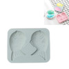 6 PCS Sea Bream Silicone Baking Tool Cartoon Cake Ice Tray Mold(Blue)