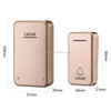 CACAZI FA8 Self-Powered Wireless Doorbell, US Plug(Gold)