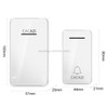 CACAZI FA8 Self-Powered Wireless Doorbell, US Plug(White)