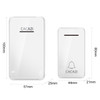 CACAZI FA8 Self-Powered Wireless Doorbell, US Plug(White)