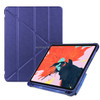 Multi-folding Shockproof TPU Protective Case for iPad Pro 11 inch (2018), with Holder & Pen Slot (Dark Blue)