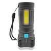 S03 4 x SMD 3030 + COB Strong Light USB Rechargeable LED Flashlight