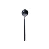 Mini Accessories Coffee Spoon Kitchen Dessertspoon Dining Round Shape Coffee  Stainless Steel Home, Size:13cm(Black)
