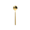 Mini Accessories Coffee Spoon Kitchen Dessertspoon Dining Round Shape Coffee  Stainless Steel Home, Size:17cm(Golden)