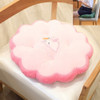 Round Petal Plush Thick Cushion Cartoon Children Tatami Cushion(Rabbit)