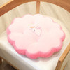 Round Petal Plush Thick Cushion Cartoon Children Tatami Cushion(Rabbit)