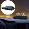 C500 Car HUD Virtual HD Projection Head-up Display, With Adjustable Reflection Board, Speed & RPM & Water Temperature & Oil Consumption & Driving Distance / Time & Voltage Display, Over Speed Alarm, Connect OBD2 Interface(White)