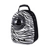 12-hole Breathable Transparent Go Out Portable Space Capsule Pet Carrier Backpack( Zebra Pattern)