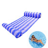 Leisure Water Floating Bed Hammock Inflatable Floating Row Entertainment Lounge Chair(Dark Blue)