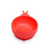 Snail Shape Silicone Baby Suction Bowl Slip Resistant Learning Feeding Tableware Baby Dinnerware Set(Red)