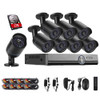 COTIER A8B5 8 Channel 720P 1.0 Mega Pixel 8 x Bullet IP Cameras AHD DVR Kit with 1TB HDD Disk, Support Night Vision / Motion Detection, IR Distance: 20m(Black)