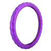 Universal Car Wave Matte Leather + Cotton Steering Wheel Cover, Diameter: 38cm(Purple)