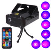 2-color LED 6 in 1 RGB Mini Disco DJ Club Holographic Laser Projector, Support Sound Active & Auto Mode Function, with Remote Control