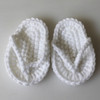 Newborn Babies Photography Props Mini Crocheted Small Slippers, Size:  Newborn Size( White )