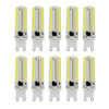 10 PCS G9 7W 3014 SMD 152 LEDs Cold White Dimmable Silicone Corn Bulb Energy Saving Lamp, AC 220V