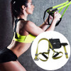 P3-1 Fitness Exercise Hanging Pulling Rope TRP3X Wall Pulley Yoga Belt, Main Belt: 1.4m, Home Version(Army Green)