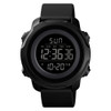 Skmei 1540 Fashion Outdoor Sports Large Dial Student Watch Multi Function Waterproof Mens Electronic Watch(Black)