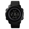 Skmei 1540 Fashion Outdoor Sports Large Dial Student Watch Multi Function Waterproof Mens Electronic Watch(Black)