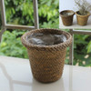 6 PCS GP4 Decorative Flower Basket Idyllic Balcony Succulent Planting Flower Pot, Size:4 inch(Brown)