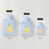 Fruit Mini Water Injection Hot Water Bottle PVC Hand Warmer Bag, Capacity:2000ml(Blue)
