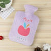 Fruit Mini Water Injection Hot Water Bottle PVC Hand Warmer Bag, Capacity:2000ml(Purple)