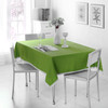 Decorative Tablecloth Imitation Linen Lace Table Cloth Dining Table Cover, Size:110x160cm(Green)