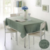 Decorative Tablecloth Imitation Linen Lace Table Cloth Dining Table Cover, Size:110x160cm(Olive Green)