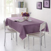 Decorative Tablecloth Imitation Linen Lace Table Cloth Dining Table Cover, Size:110x160cm(Purple)