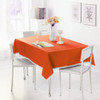 Decorative Tablecloth Imitation Linen Lace Table Cloth Dining Table Cover, Size:110x160cm(Orange)